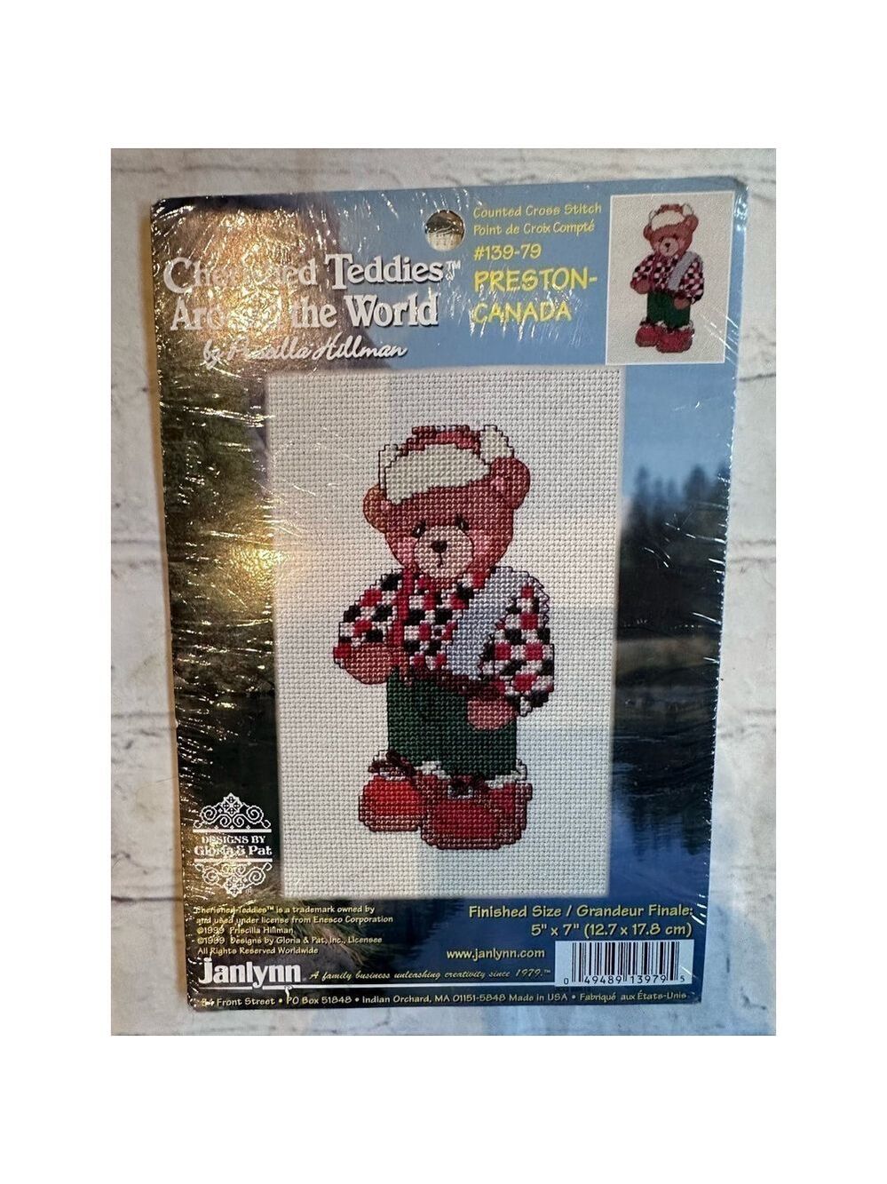 Vintage 1999 Cherished Teddies Ariund The World Cross Stitch Kit Preston Canada
